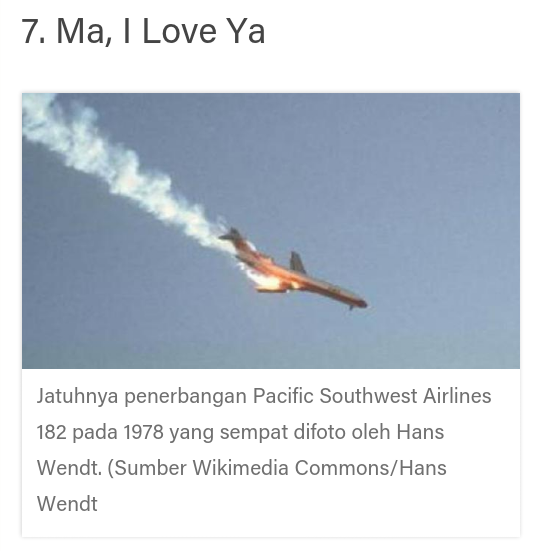 Merinding...Ini Kata-Kata Terakhir 8 Pilot Sebelum Pesawat Jatuh