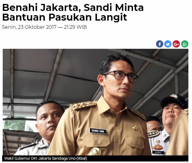 Sandiaga: Masalah di Jakarta Bisa Diselesaikan dengan Justice League