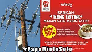 Tunjukkan Foto Tiang Listrik, Diskon 50 Persen di Restoran Ini