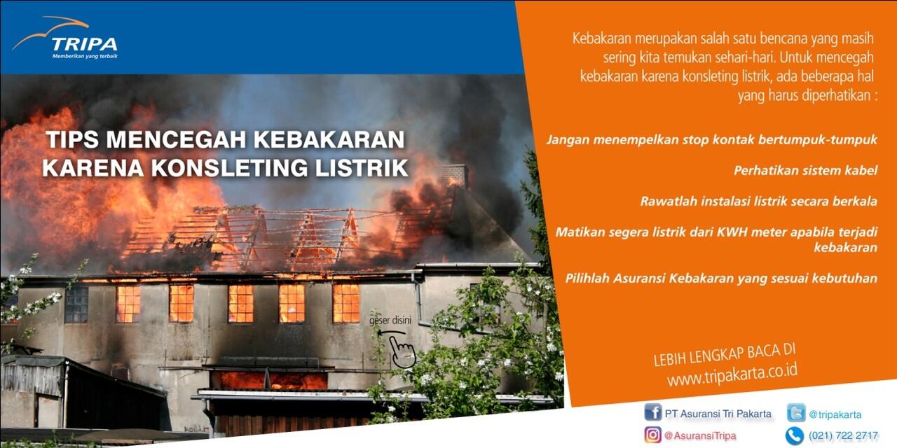 Tips Mencegah Kebakaran Karena Korsleting