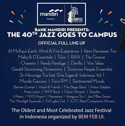 Catat Tanggalnya, Jazz Goes to Campus Datang di Weekend Ini Gan!