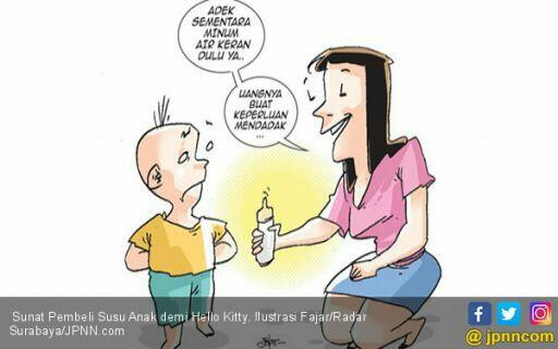 Sunat Pembeli Susu Anak demi Hello Kitty