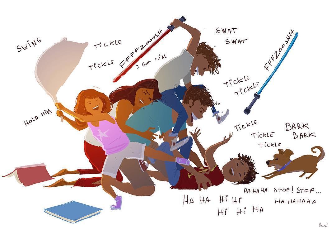 MBLO!! 15 Ilustrasi Manis Ini Gambarkan Bahagianya Punya Keluarga Kecil