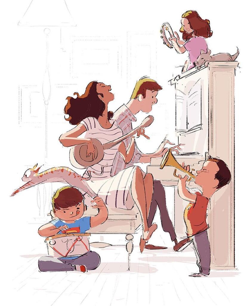 MBLO!! 15 Ilustrasi Manis Ini Gambarkan Bahagianya Punya Keluarga Kecil