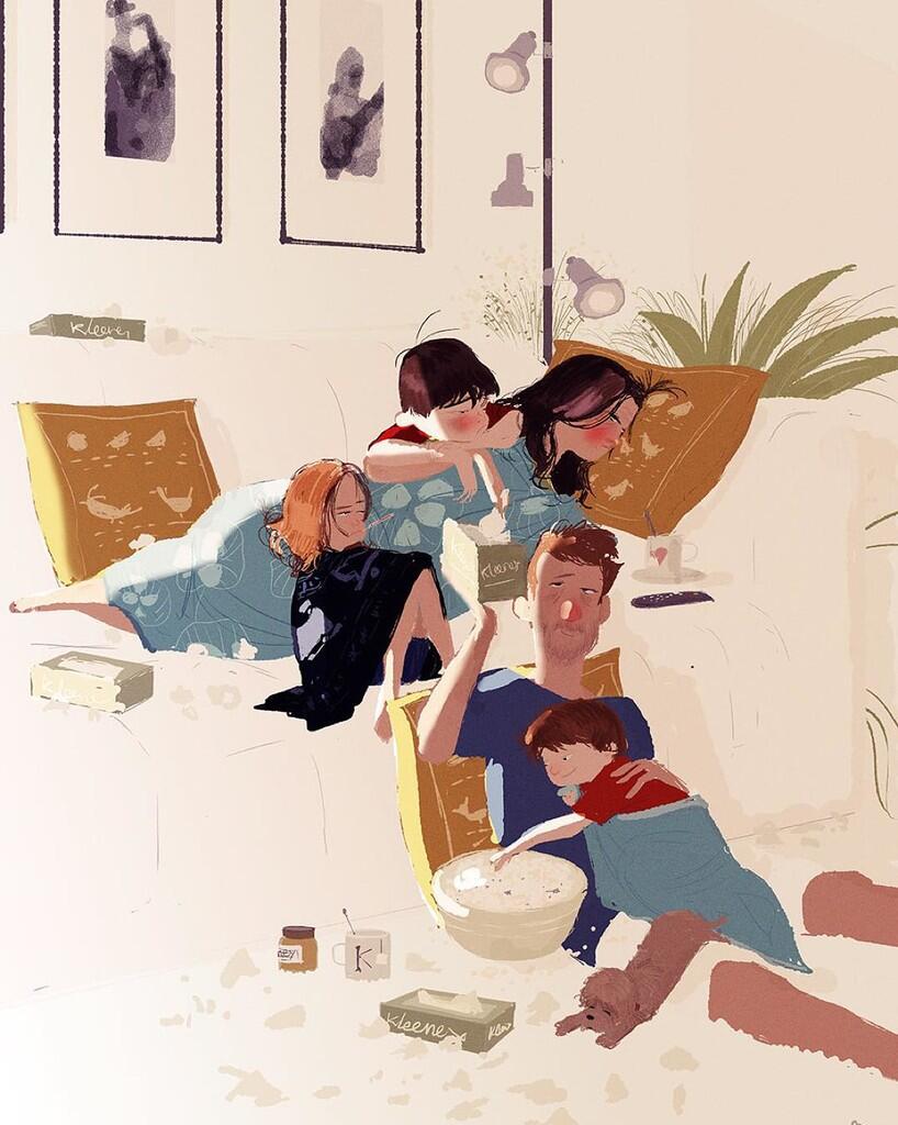 MBLO!! 15 Ilustrasi Manis Ini Gambarkan Bahagianya Punya Keluarga Kecil