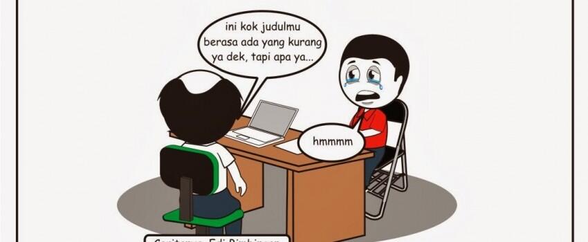 10 Komik Tentang Skripsi Ini Pasti Kamu Banget, kan Mahasiswa Akhir?