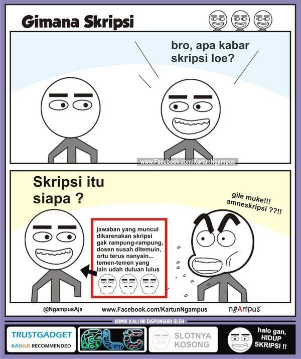 10 Komik Tentang Skripsi Ini Pasti Kamu Banget, kan Mahasiswa Akhir?