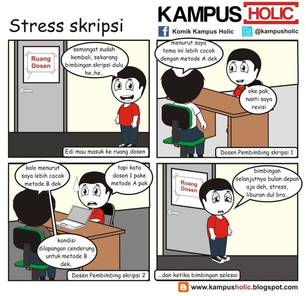 10 Komik Tentang Skripsi Ini Pasti Kamu Banget, kan Mahasiswa Akhir?