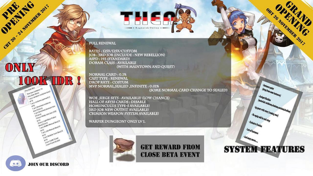 &#91; Private Server &#93; TheaRO - New Tales