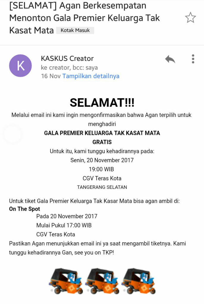 Nobar Gala Premier Film &quot;Keluarga Tak Kasat Mata&quot; di CGV Teras Kota BSD