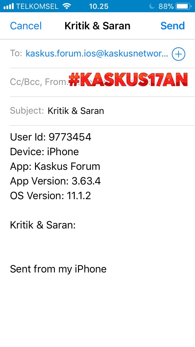 iKaskuser tutorial Kritik dan Saran untuk Forum Kaskus iOS