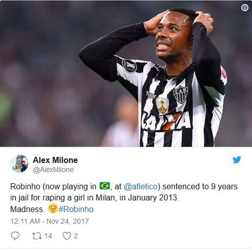 Terlibat Pemerkosaan Wanita, Robinho Divonis 9 Tahun Penjara