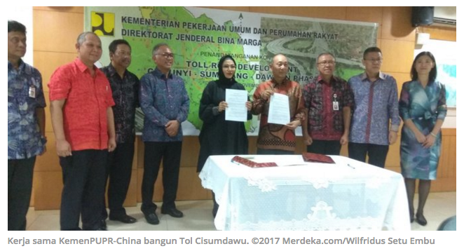 Dapat utang Rp 2,2 triliun dari China, Tol Cileunyi-Rancakalong beroperasi 2019