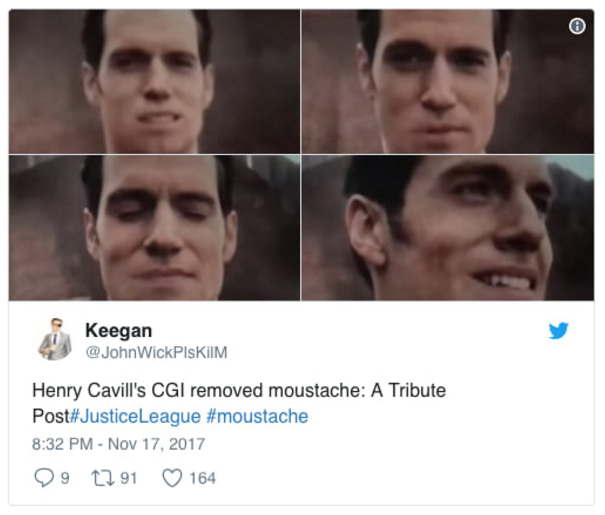 Justice League Dirilis, Kumis Henry Cavill Jadi Omongan Netizen
