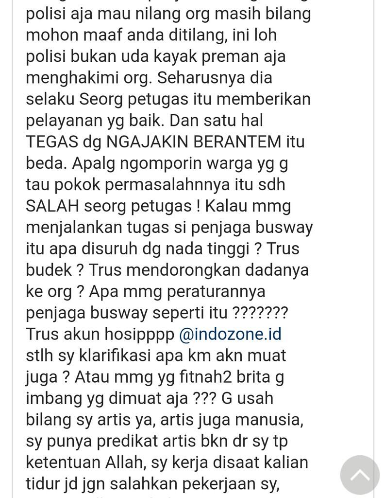 TransJ Bantah Dewi Persik Dikawal Polisi Saat Hendak Terobos Busway