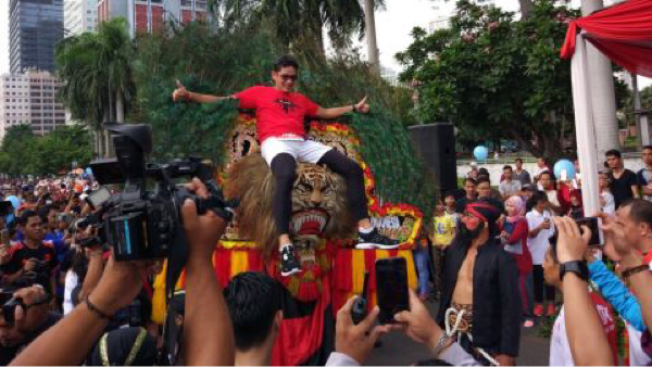 Melihat Gaya Sandi Naik Reog Ponorogo
