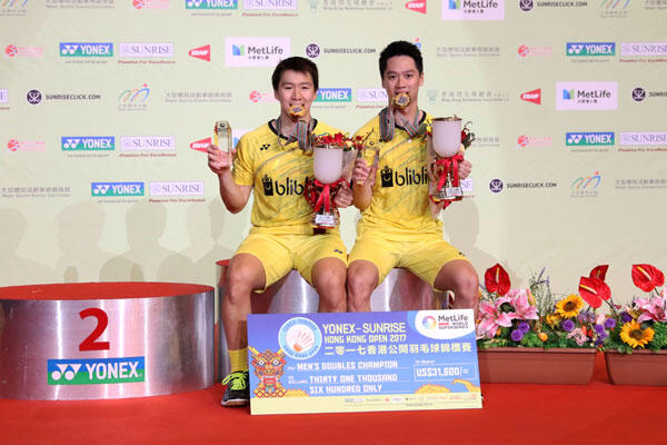 Juara di Hongkong, Marcus/Kevin Rebut Gelar Keenam di Superseries/Premier