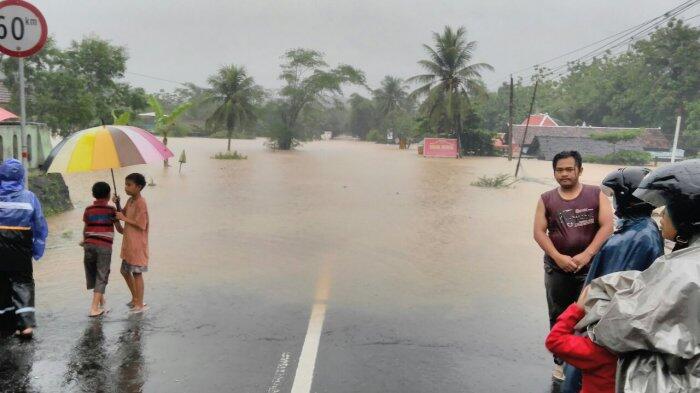 Kondisi Terkini Jalan Wonosari yang Terputus karena Terjangan Banjir