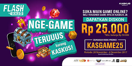 Beli Kebutuhan Games Pakai Kode Promo KASGAME25, Dapetin Potongan Rp25.000!