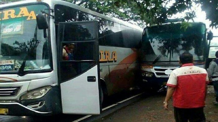 Kernet Tewas Akibat Insiden Bus Mira&Sugeng Rahayu,2 AKAP Ini Dijuluki El Classico!