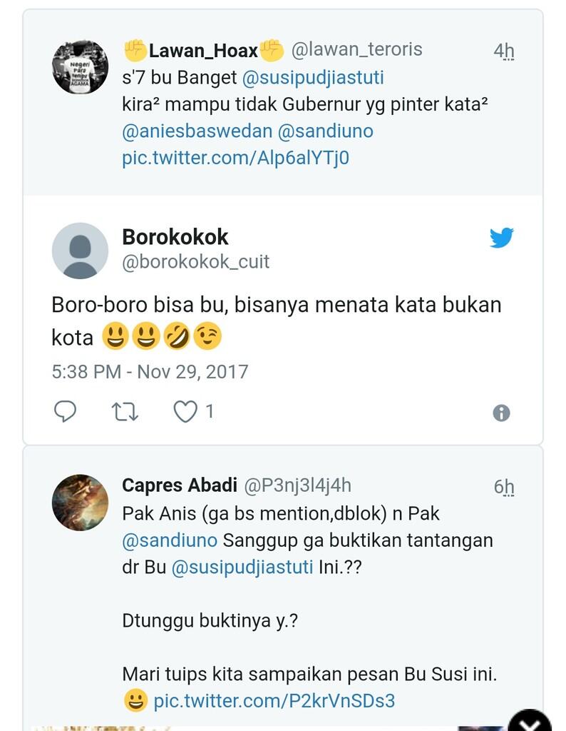 Menteri Susi Tantang Anies-Sandi, Warganet: Tenggelamkan Saja, Bu