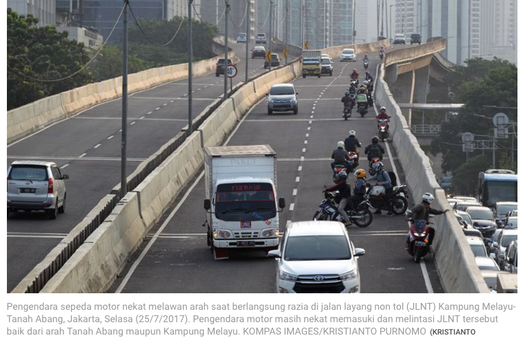 Ketemu Biker Lawan Arah, Jangan Dilawan