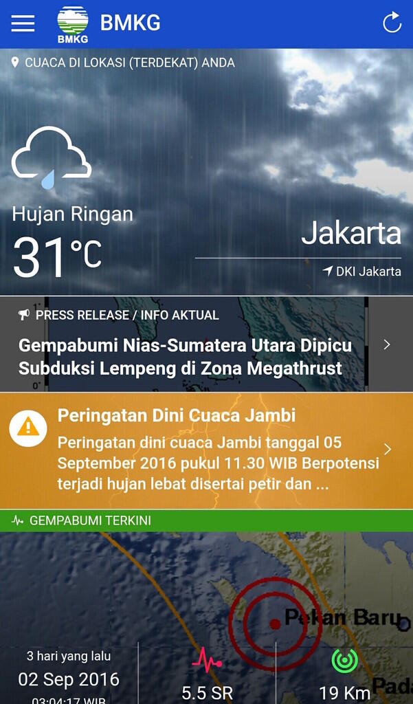Kesadaran peringatan dini akan cuaca