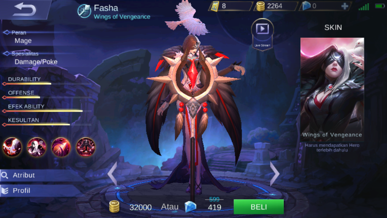 Fasha Mobile Legend, Build, Skill, Ability, Set Emblem, Dan Tips Menggunakannya