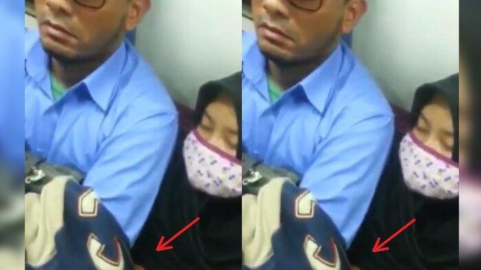 Terlihat Anteng, Namun Rekaman Perlihatkan Jemari Nakal Pria Ini, Videonya Viral!