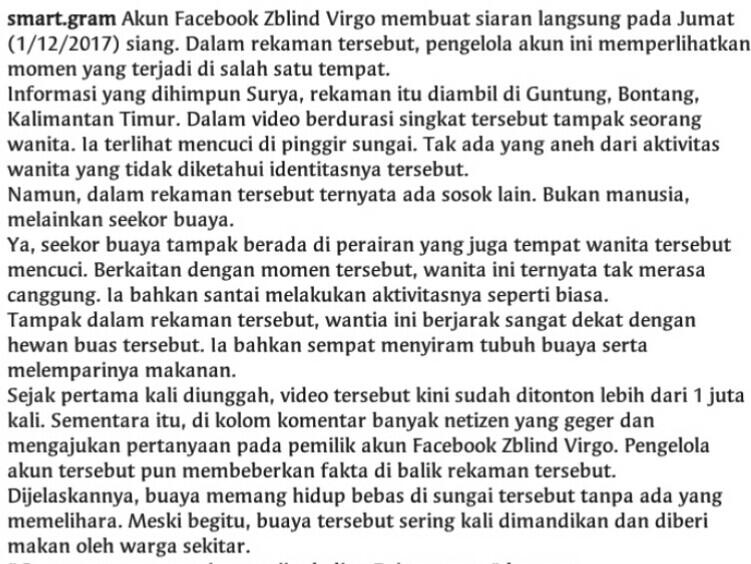 Apa Yang Agan Lakukan Kalau Pas Lagi Cucian Di Datangin Buaya Sebesar ini?!!