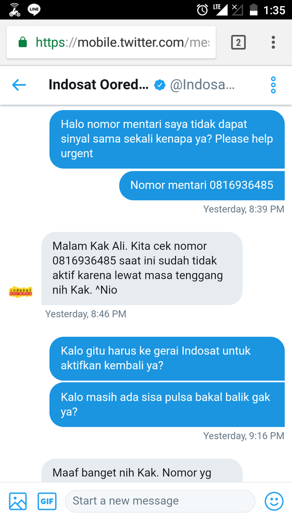 Indosat menyulitkan proses pengaktifan kartu hangus