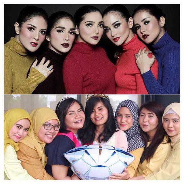 Pose Seleb Mom Trending, Begini 5 Pose Kocak Ibu-ibu Zaman Now