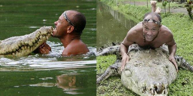 Nyata, Pria Ini Bersahabat Dengan Buaya Selama 20 Tahun