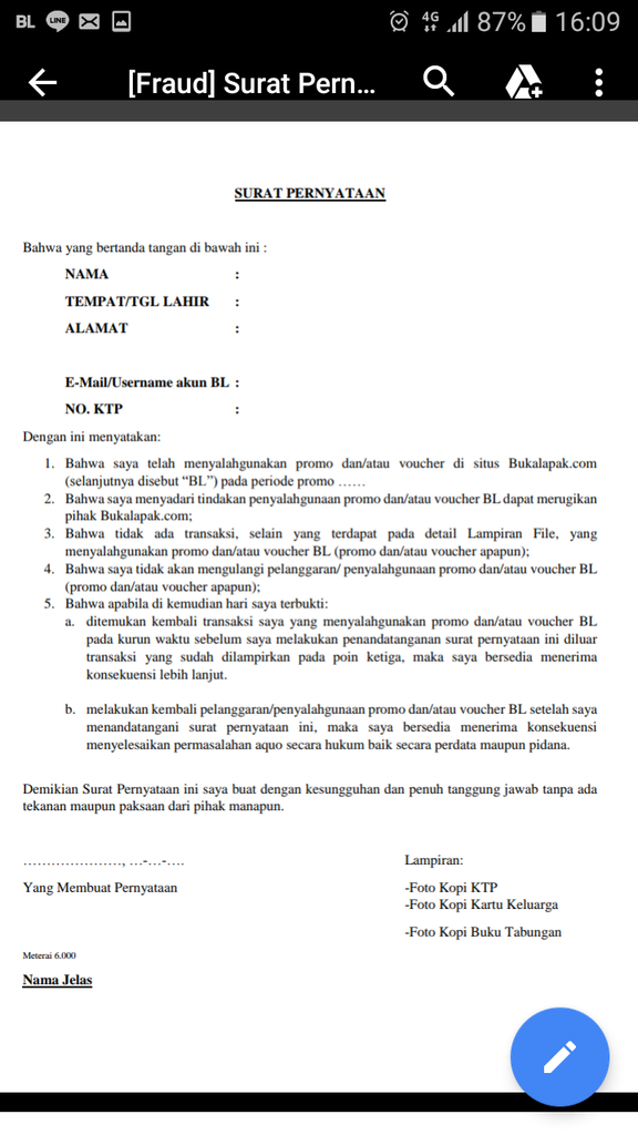 BUKALAPAK BEKUKAN Akun dan DOMPET