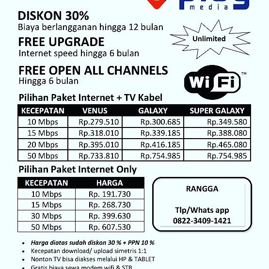 Jasa pasang layanan internet dan tv kabel MNC PLAY