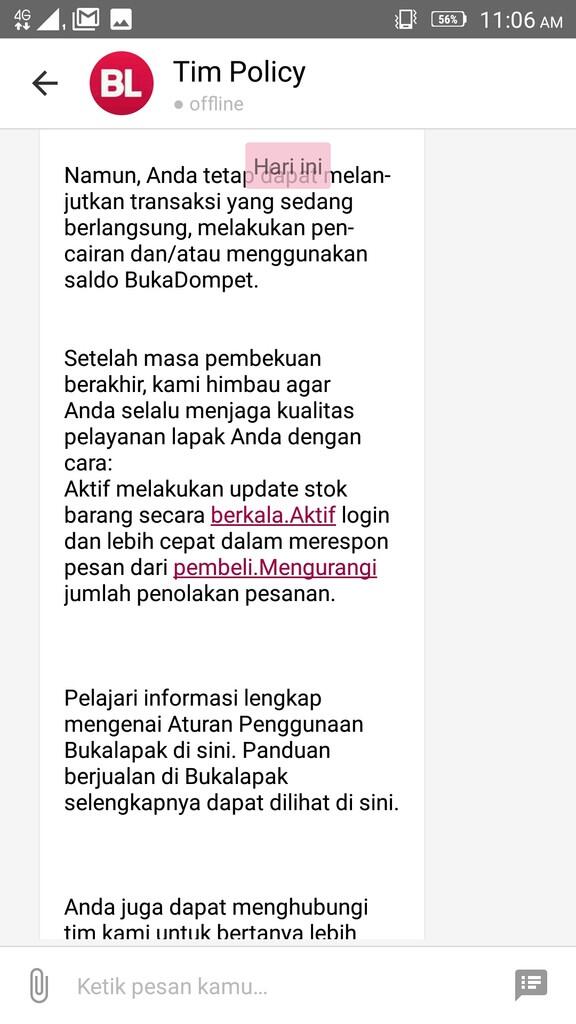 Surat terbuka untuk bukalapak,berupa kritik&amp;saran,pelapak agar lebih hati hati 