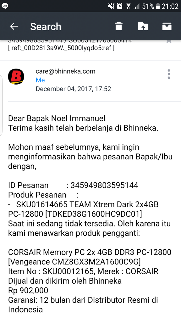 Surat terbuka untuk BHINNEKA.COM atas solusi sepihaknya