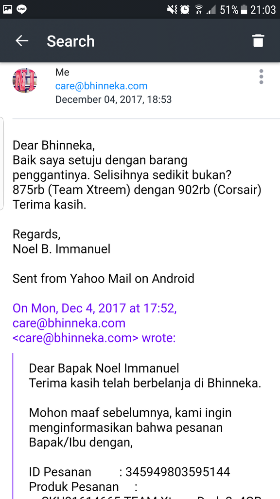 Surat terbuka untuk BHINNEKA.COM atas solusi sepihaknya