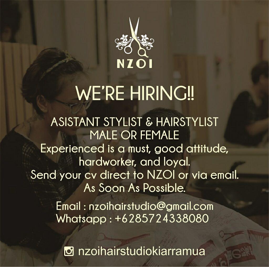 Lowongan Asistant Stylist & HairStylist di Yogyakarta