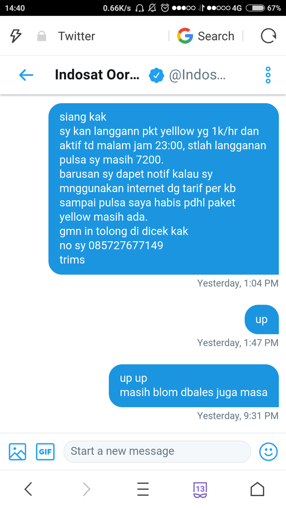 indosat tolong balikin pulsa saya