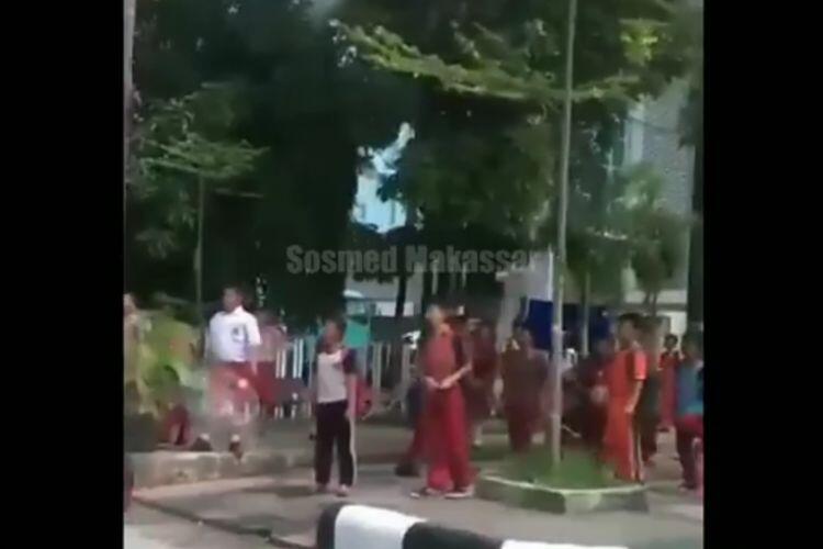 Tawuran Murid SD di Makassar karena Cinta Segitiga