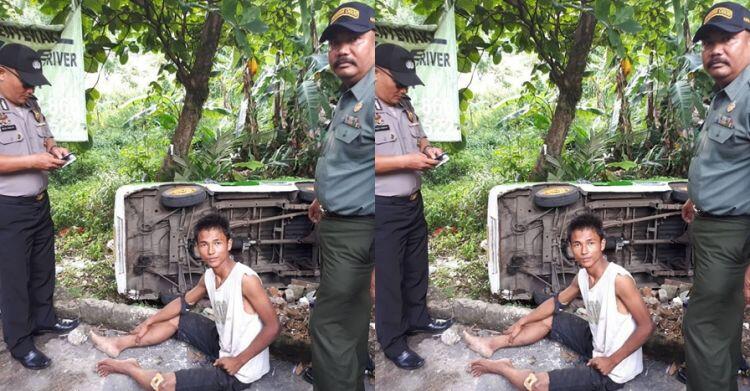 Foto kecelakaan ini jadi perdebatan warganet, kenapa ya?