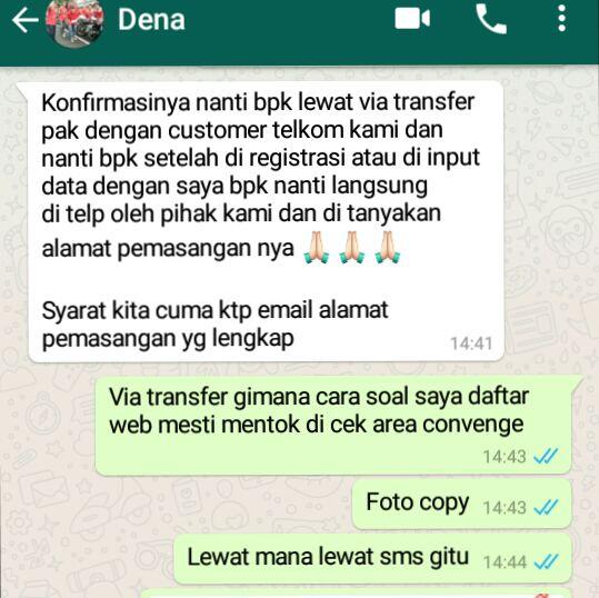 Hati-Hati SI Sales Indihome Menawarkan PENDAFTARAN All AREA