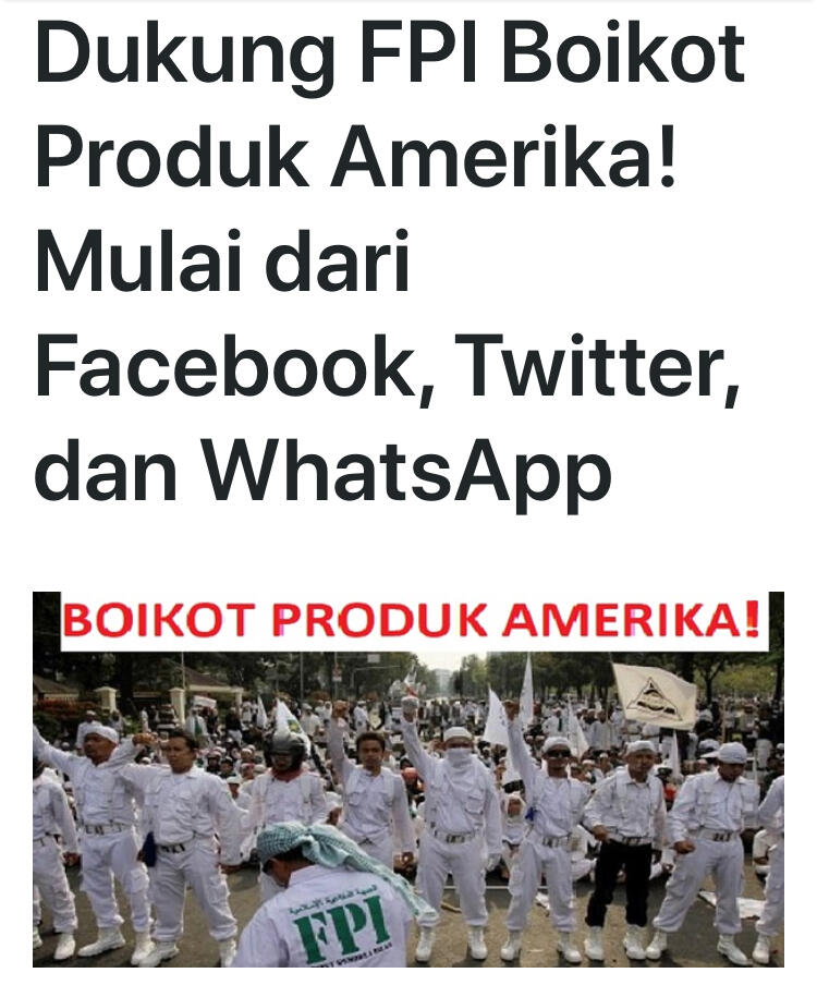 Presiden PKS: Kami Akan Boikot Produk Amerika Serikat