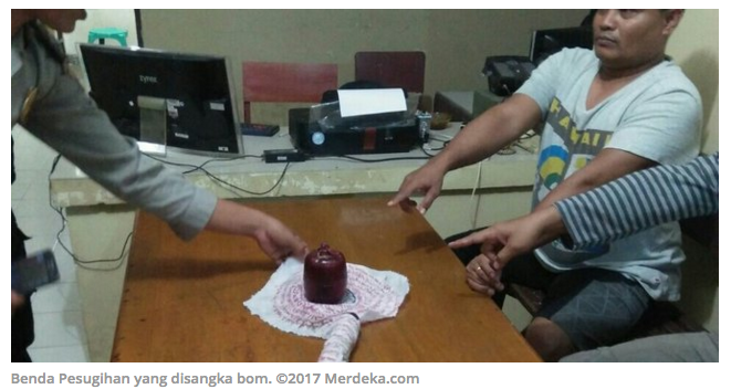 Heboh benda diduga bom, ternyata apel jin buat pesugihan