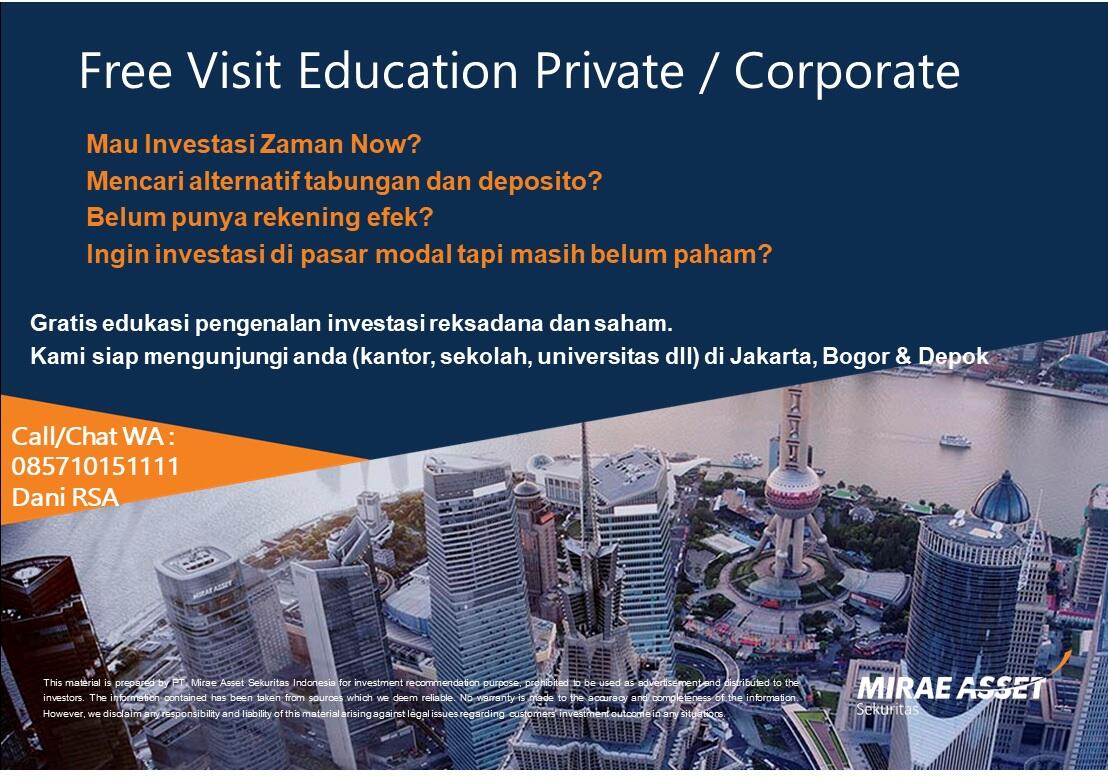 Free Edukasi Reksadana untuk privat atau group