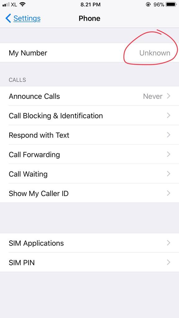 Phone settings