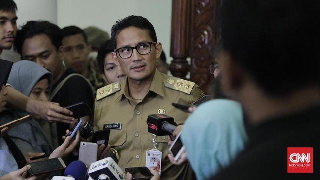 Hujan Lebat, Sandiaga Perintahkan Tebang Pohon Tua