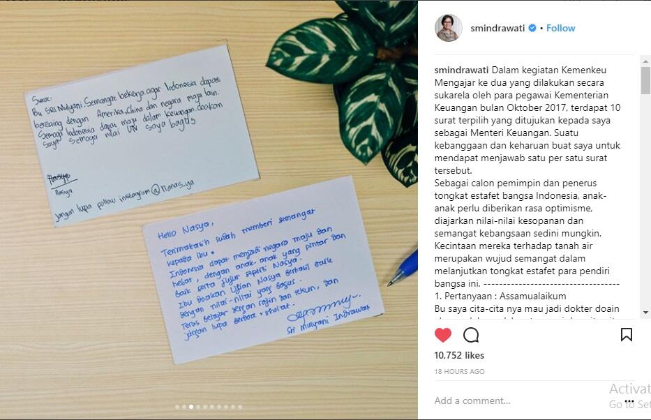 Ngakak! Bocah SD Surati Sri Mulyani Minta Emas 1 Kg dan Pulsa