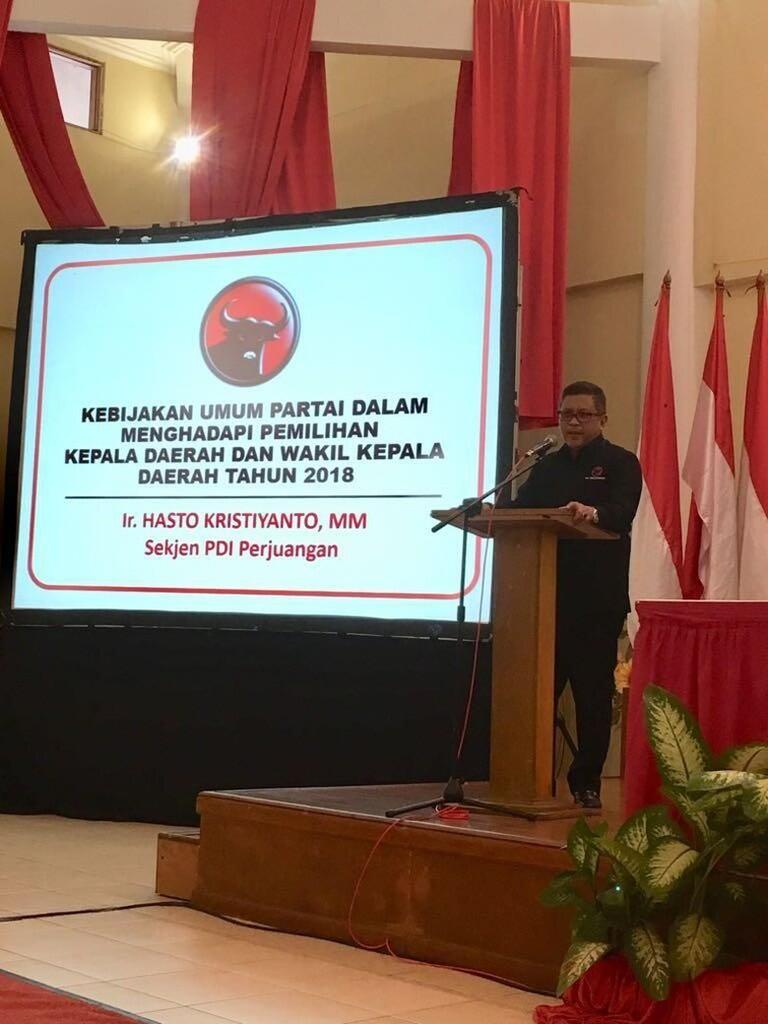Sekjen PDIP Ingatkan Calon Kepala Daerah Tak Gunakan Isu SARA